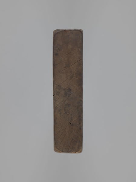 Double-sided gingerbread mould. Obverse: genre scene; reverse: three motifs. Double-sided
