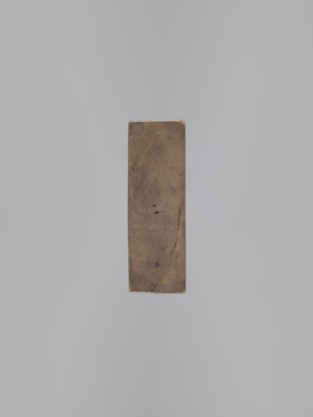 One-sided gingerbread form with the image of a rectangular floral and plant ornament;, Rectangular