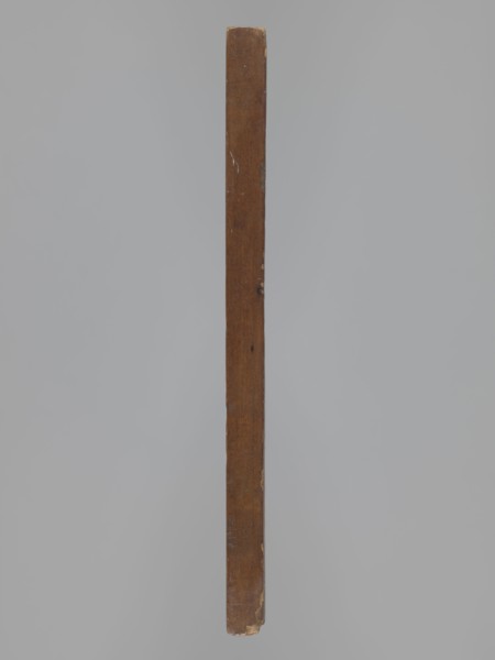 Double-sided gingerbread mould. Oblong rectangular shape, height 25.3 cm, width 6.6 cm, depth 1.5