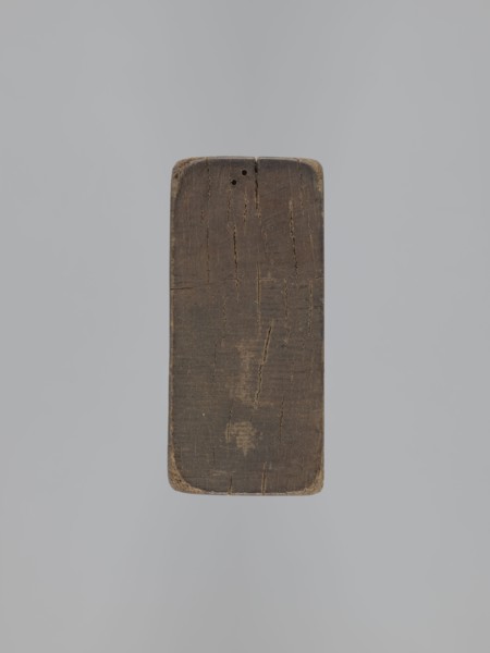Double-sided gingerbread mold. Obverse: baby in swaddling; Reverse: baby in swaddling. Folk-style