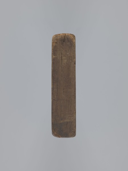 Double-sided gingerbread mould. Obverse: vase with flowers in an oval frame surrounded by a wreath