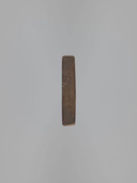 Double-sided gingerbread mould. Side A: figure of a soldier; Side B: various floral and geometric