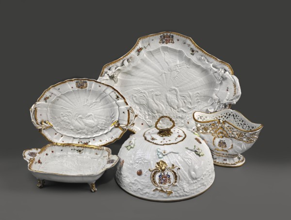 Sweets plate, Kaendler, Johann Joachim 1706-1775 sculptor / author, Koenigliche Porzellain