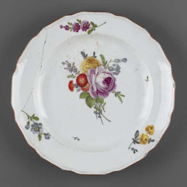 Shallow plate, Churfuerstliche Porcellain Fabrique, Meissen 1763/74–1814, Marcolini period