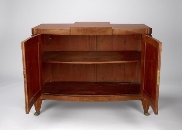Cabinet, Empire style, mahogany veneered and polished, 1815–1825, possibly Warsaw. One-piece
