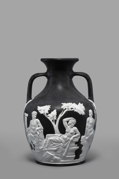 Portland Vase, copy, Josiah Wedgwood & Sons Stoke-on-Trent; pottery manufactory; 1790–1895.