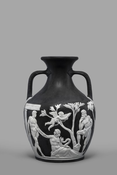 Portland Vase, copy, Josiah Wedgwood & Sons Stoke-on-Trent; pottery manufactory; 1790–1895.