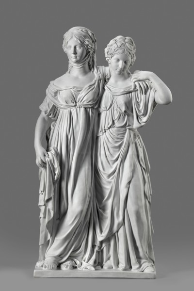 Two princesses, the so-called Prinzessinnengruppe, Koenigliche Porzellan Manufaktur KPM ; Berlin ;