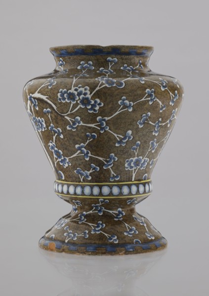 Vase by Karol Wolff fl. ca 1800; Bielino faience factory 1779–1800. A baluster-shaped Warsaw