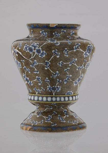 Vase, Karol Wolff fl. ca. 1800 author, Bielino faience factory 1779–1800 author; baluster-shaped