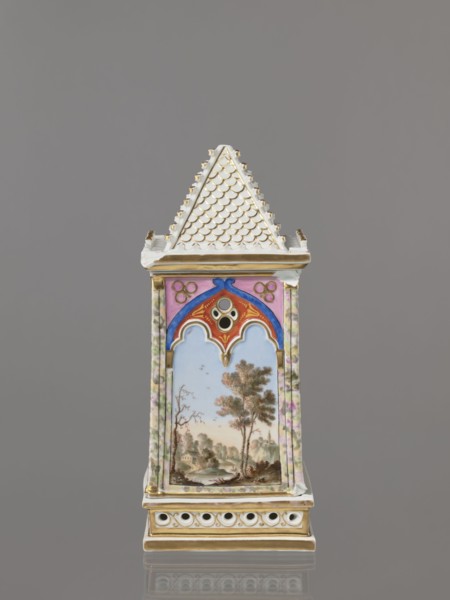 Night Lamp, Popow, Alexander porcelain manufacturer; 1806–1872 author, lamps, landscapes with
