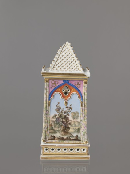 Night Lamp, Popow, Alexander porcelain manufacturer; 1806–1872 author, lamps, landscapes with