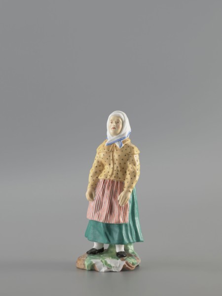 Figurine: Peasant Woman, Popov, Alexander porcelain factory; 1806–1872 author, figurines. Figurine