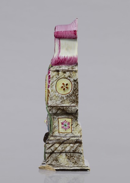 Clock setting, Prószków Slaski faience factory; 1763–1853. Clock setting in the shape of a late