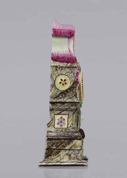 Clock setting, Prószków Slaski faience factory; 1763–1853. Clock setting in the shape of a late