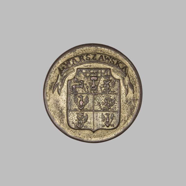 Button from an official's uniform, maker: Münchheimer, Zygmunt the Younger 1787–1875, fl. 1816–ca.