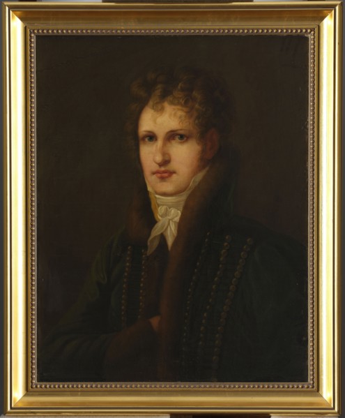 Portrait of Wlodzimierz Potocki 1789–1812, unknown Polish painter; after 1812. Shown to the bust,