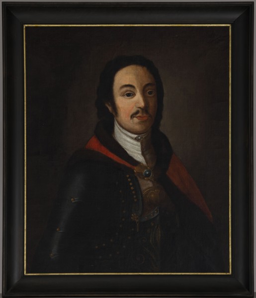 Portrait of Piotr Nalecz Malachowski ca. 1730–1799, unknown artist. Oil on canvas double canvas;