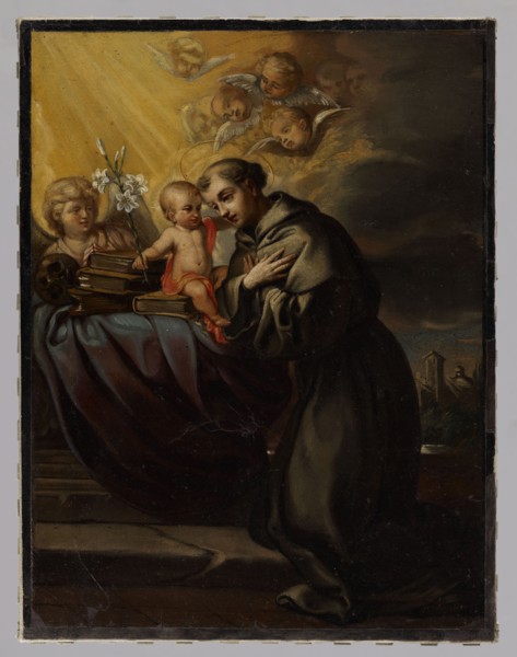 Saint Anthony of Padua; Boleslaw Rusiecki 1824–1913, painter; 2nd half of the 19th century;