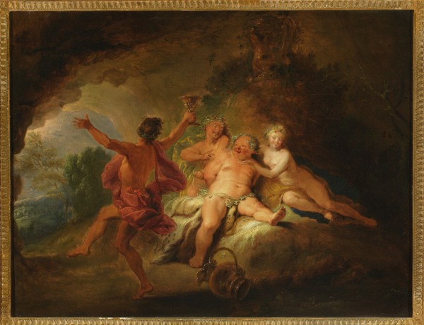 Bacchanalia, Bertin, Nicolas 1668-1736 painter, French painting; subject: Bacchus myth.,