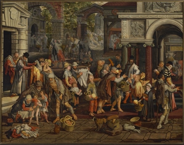 Christian deeds of mercy, Aertsen, Pieter ca. 1508–1575 painter, genre scenes, Netherlandish