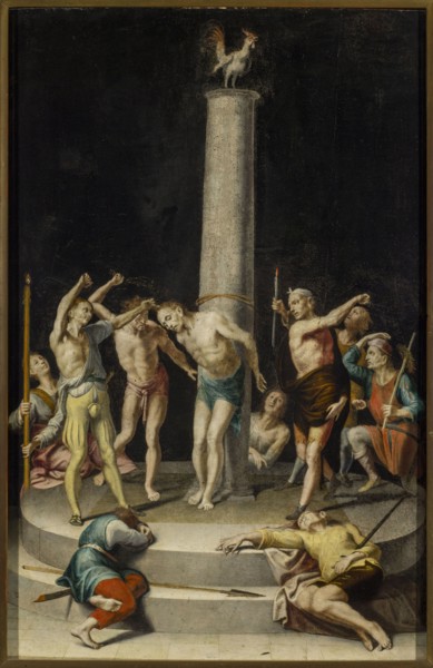 The Flagellation of Christ, Kempener, Pieter de 1503–1580 painter, ca. 1540, oil painting, height