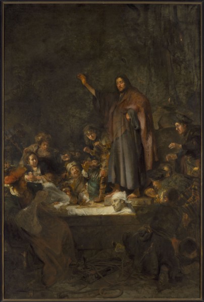 The Raising of Lazarus, Fabritius, Carel 1622–1654 painter; ca. 1643; painting; biblical scene