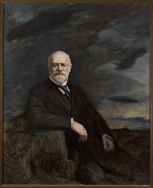 Portrait of Jan Bloch, Ciaglinski, Jan 1858–1913 painter / author, Young Poland style, portraits,
