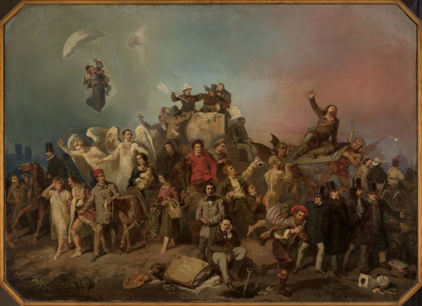 The Separation of Nations, Henryk Pillati 1832–1894, painter; allegory depicting artistic bohemia