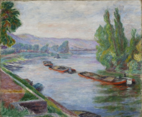The Seine in Les Andelys, Pankiewicz, Józef 1866–1940, painter; Young Poland style. One of many
