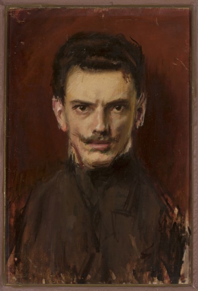 Self-portrait, Ignacy Marek 1874–1921; painter; portrait, modernism; male full-face self-portrait