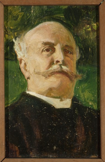 Portrait of Juliusz Kossak, Mehoffer, Józef 1869–1946 painter, portraits, portraits of artists,