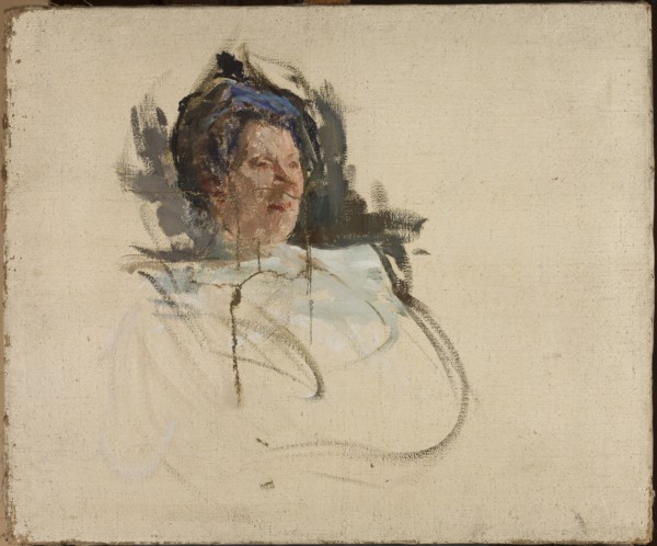 Portrait of Alina Doré, singer; Jan Ciaglinski 1858–1913, painter; 1900; painting, 89 × 107 cm;