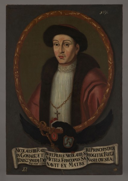 Portrait of Nicholas IV Radziwill ca. 1496–1529/30, Bishop of Samogitia, unknown Polish painter.