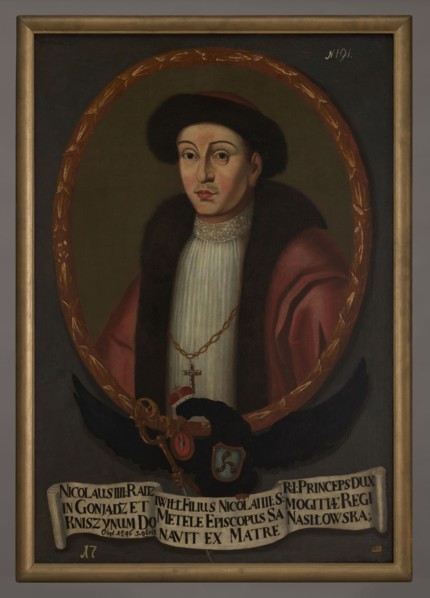 Portrait of Nicholas IV Radziwill ca. 1496–1529/30, Bishop of Samogitia, unknown Polish painter.