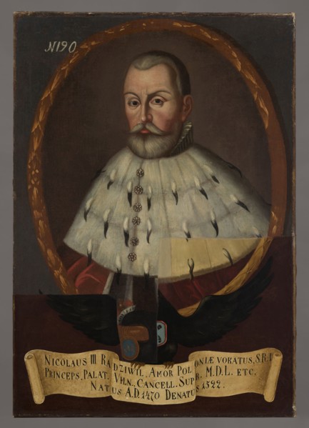 Portrait of Nicholas III Radziwill known as Amor Poloniae ca. 1470–1521, unknown Polish painter.
