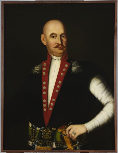 Portrait of Antoni Kars Sariusz Bonin Slowianowski in Slowianów, captain of the armored banner,