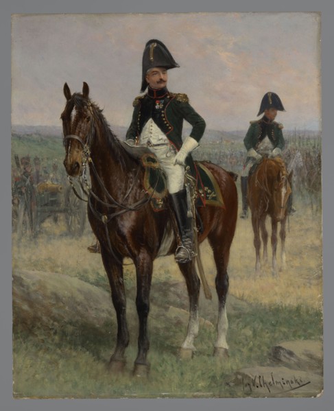 Colonel of infantry artillery, Chelminski, Jan 1851–1925 painter, early 20th century, painting,