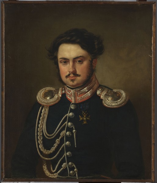 Portrait of Seweryn Madan, officer of the Guard Cavalry Staff, by Aleksander Kokular 1793–1846.