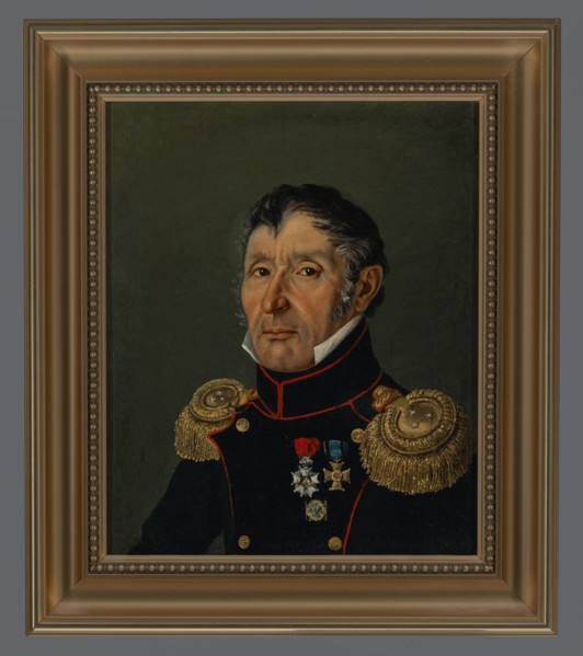 Portrait of Krzysztof Koryzna, lieutenant colonel of artillery from 1831, unknown Polish painter,