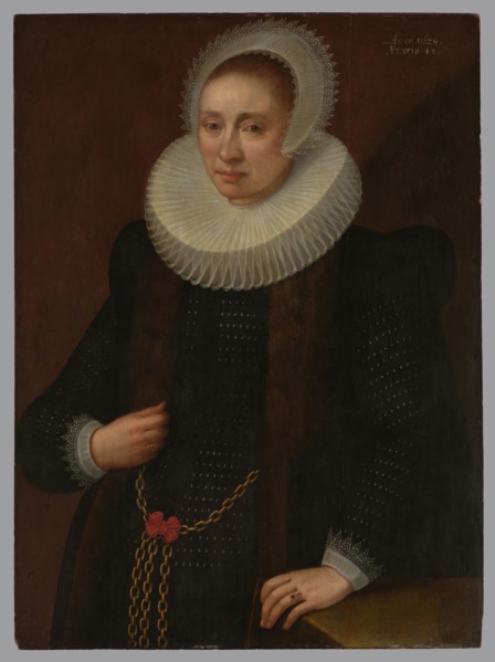 Portrait of a Lady Portrait of a Woman, Geldorp, Melchior fl. 1602–1637 painter, 1628, oil