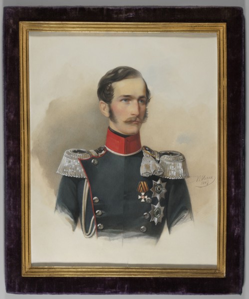 Prince Alexander von Hesse and bei Rhein 1823–1888 in the uniform of a major of the cavalry of the