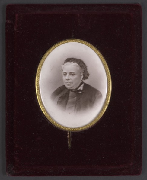 Portrait of Mlle Rousset at about age 70 died 1893, secretary and librarian of Izabella;