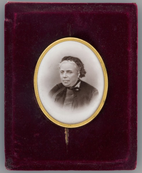 Portrait of Mlle Rousset at about age 70 died 1893, secretary and librarian of Izabella;