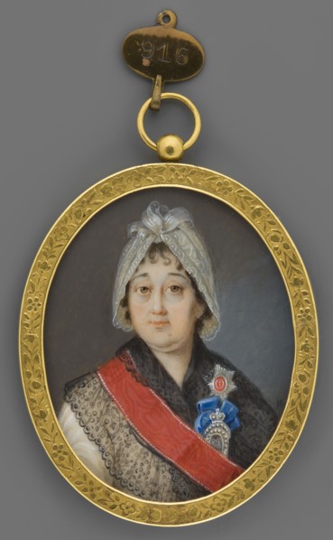 Varvara Ivanovna Princess Prozorovskaya 1750–1806, wife of General Alexander Suvorov. Portrait