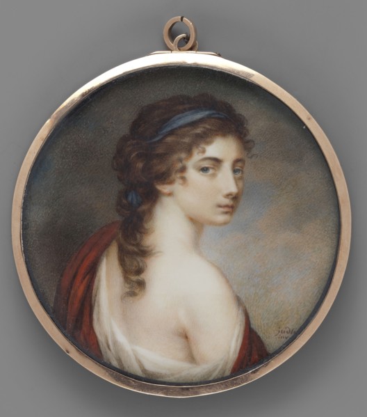 Young woman en Diane?; Judlin, Alexis 1742–1795 painter; women young; costumes à l'antique;