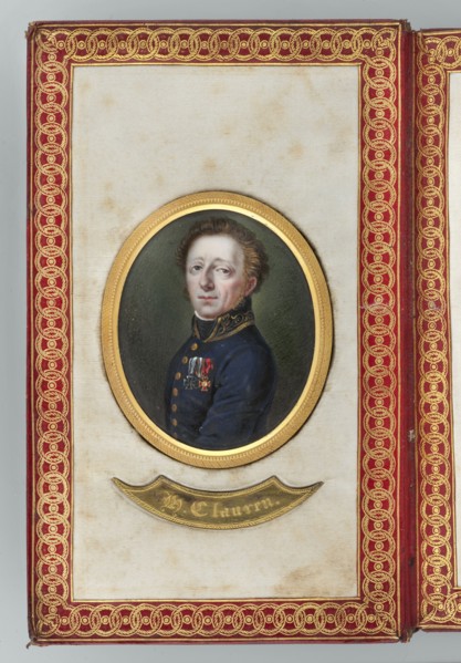 Portrait of the writer Heinrich Clauren 1771–1854, painted by Karl Gottlieb Heun 1771–1854 painter.