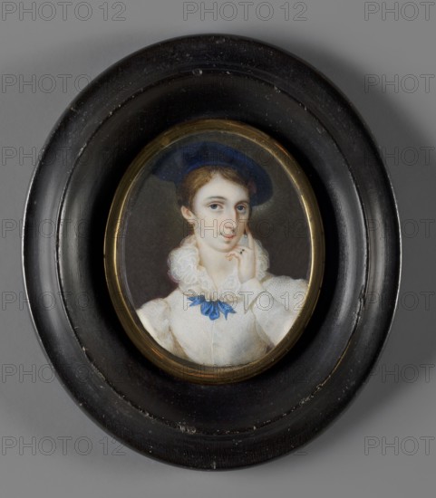 Portrait of Countess Melania Sobanska 1813–1887 née Uruska, painted by Józef Haar 1795–1838. Bust