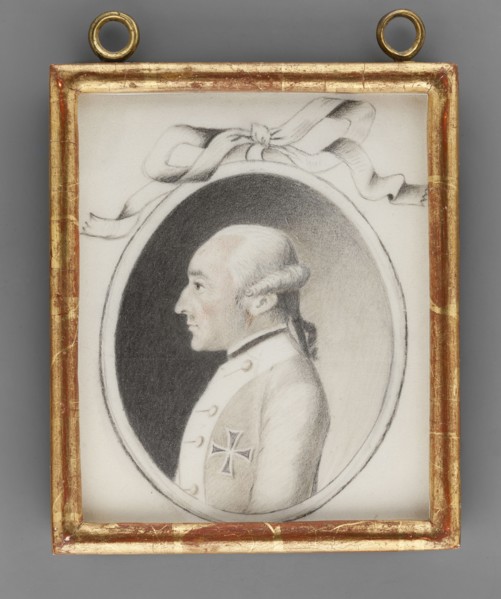 Charles Ludwig, Prince of Anhalt Bernburg 1723–1800, unknown painter amateur, aristocratic portrait