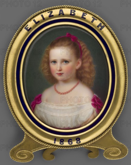Elisabeth von Hesse und bei Rhein 1864–1918 as a girl, after a miniature by Reginald Easton